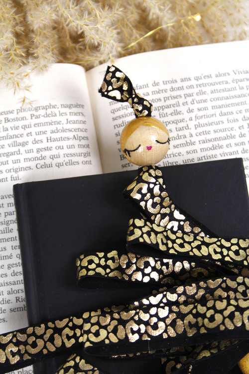 (image pour) Marque Page Elastique Graou Noir